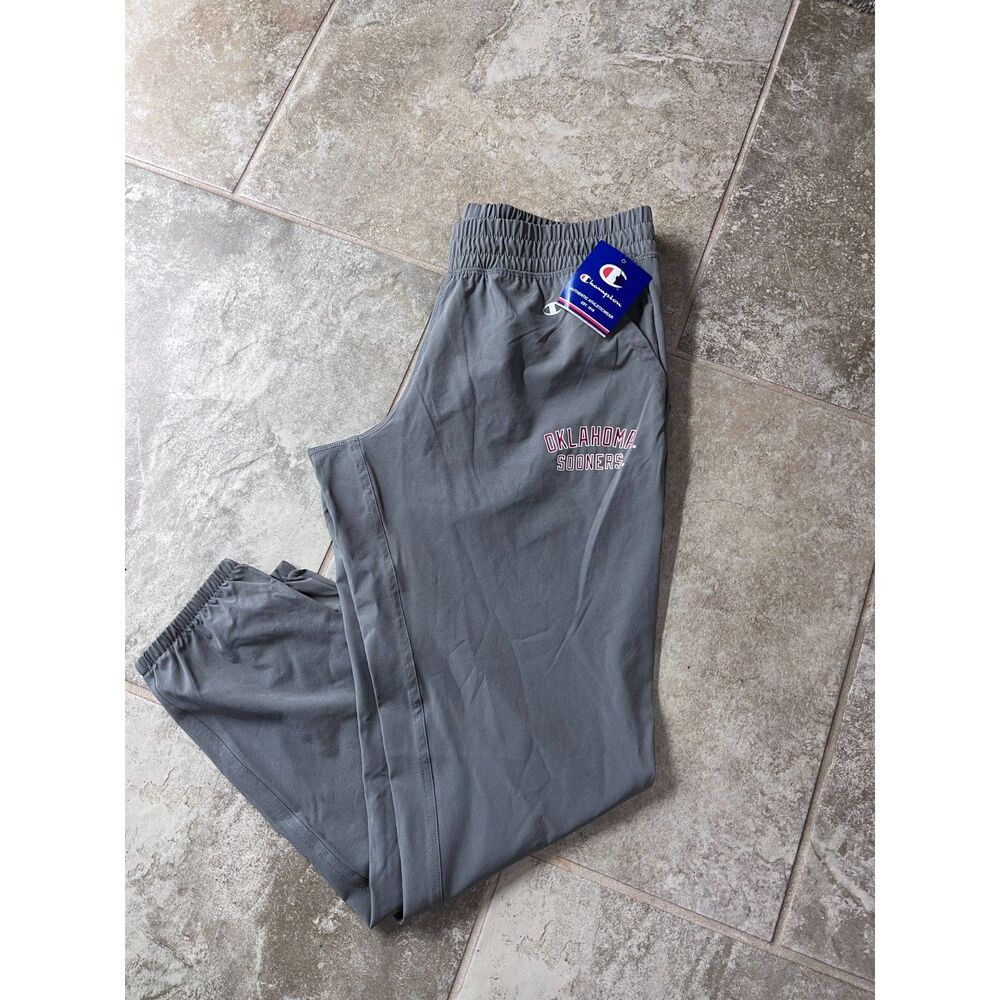 Champion Oklahoma Sooners Wind Jogger Pants NWT Gray Men's Medium - Picture 11 of 11